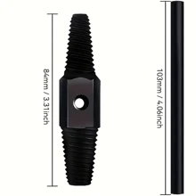 1/2 件套两用水管螺丝拆卸工具断裂螺栓拆卸管阀水龙头，轻松拆卸脱模螺丝和损坏的螺栓提取器，适用于损坏或断裂的螺丝，手动工具，园林工具，男士工具