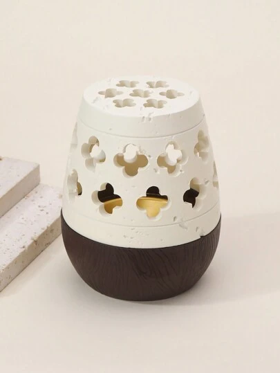 Round Hollow Aromatherapy Furnace Travertine Simple Ins Style Arabian Aromatherapy Furnace Gifts Birthday Graduation