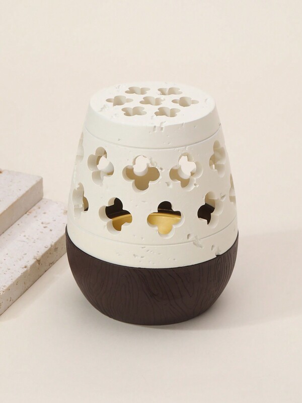 Round Hollow Aromatherapy Furnace Travertine Simple Ins Style Arabian Aromatherapy Furnace Gifts Birthday Graduation