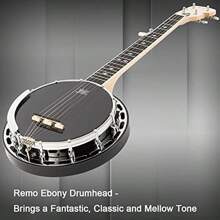 5 String Mini Banjo 28 Inch Travel Banjo With Remo Head Resonator Geared 5th Tuner Beginners Kit Tuner Strap Wrench Picks Ruler - MB8031 - View 6