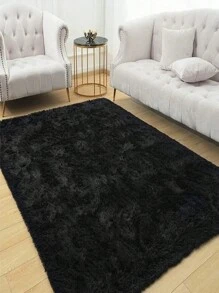 Plush Rug 180 Cm X 200 Cm To Create A Modern Decoration In Any Area Of The Home. Various Colors. - Black - View 8