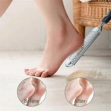 1pc Stainless Steel Pedicure Foot File, Foot Heel Scraper, Foot Rasp Foot File And Callus Remover For Feet, Foot Scrubber For Dead Skin - Black - View 2