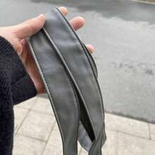 1 条纯色休闲街头服饰 PU（聚氨酯）可调节腰带，适合所有季节秋季、万圣节 - 彩色 - 查看 8