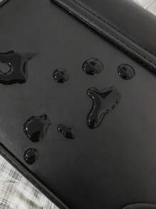 peach tree 1pc Adjustable Strap Solid Color Flap Cover Casual Retro Crossbody Bag, Lightweight Water-Resistant PU Mini Messenger Bag For Men, Business Daily Wear Sling Bag Mini Bag Small Bag For Men Body Bag For Men Mobile Phone Bag Side Bag Pouch Festival Valentine's Day Valentine'S Day