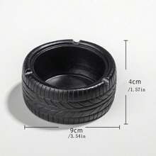 1pc Random Modern Minimalist Creative Resin Tire Ashtray Decor, Suitable For Bar, Living Room, Office Desk Use