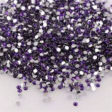 1000pcs Flat Back Resin Rhinestones, Resin Crystals, Round Flat Bottom Resin Gems, For Accessories, Shoes, Clothes, Cosmetics, Bags, Handmade DIY Art Decorations