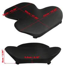 FOUNDCOOL Ergonomic Lumbar Support Pillow, Memory Foam Back Cushion For Car Seats - Lumbar Cushion, Back Support Pillow, Car Lumbar Support Pillow For Driver - 黑色 - 查看 10