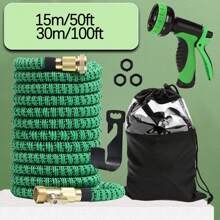 Telescopic Water Pipe Telescopic Water Gun Car Wash Water Gun High Pressure Water Gun Garden Water Gun Car Wash Telescopic Watering Water Pipe - Green 30cm - View 3