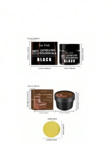 皮革划痕修复、颜色修复、保养霜，适用于皮包、沙发、皮鞋，滋养护理，清洁保养霜，适用于家具、皮夹克、沙发、靴子，去污翻新，皮革抛光霜