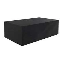 Housse Salon de Jardin Différentes Tailles Protection Bache Table de Jardin Mobilier Extérieur Imperméable Coupe-Vent Anti-UV Résistant Au Froid Housse de Meuble Tissu Oxford Noir 152*104*71