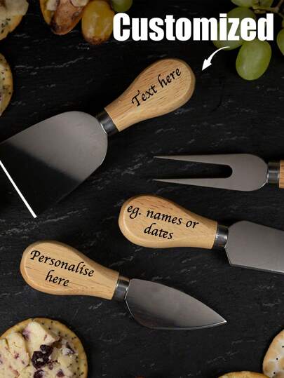 Faca de Manteiga Personalizável em Aço Inoxidável, Espátula de Manteiga em Aço Inoxidável Personalizada, Faca Espalhadora de Manteiga e Queijo com Cabo de Madeira, Espátula para Geléia, Cobertura, Creme, Essenciais de Cozinha, Estilo Tronco Natural, Jantar Familiar, Uso em Festa, Uso no Chá da Tarde, Uso na Cozinha, Suprimentos de Cozinha, Suprimentos para Restaurantes de Alta Qualidade, Lavável na Máquina de Lavar Louça, Ótimo Presente de Cozinha para Mães, Chefs e Amantes de Comida