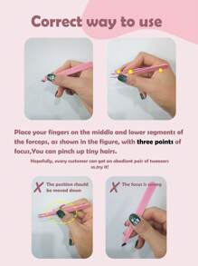 1件/4件套高精度眉镊套装,包含眉镊、睫毛镊、脱毛镊,适用于化妆、家居装饰、梳妆台、旅行、卧室等场合,是化妆配件、镊子、圣诞礼物、化妆品、化妆工具、平价好物、女士礼物、圣诞礼物的理想之选。 - 彩色 - 查看 7