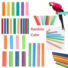 2pcs Random Color Colorful Parrot Standing Stick Bird Claw Stick Creative Reusable Funny Portable Cage Decoration Bird Claw Beak Grinding Bar Standing Stick Parrot Station Pole Bird Supplies Parrot Grinding Stand Claws Cage Accessories - Multicolor - View 14