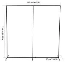 LOYALHEARTDY 大型便携式 2.3 米 X 2.3 米花墙背景婚礼气球活动派对礼品房间装饰新娘 - 黑色 - 查看 3