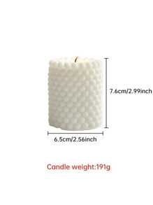 1 件手工制作的泡泡筒泡泡球蜡烛 - 大豆蜡、芳香、手工制作、摄影道具、家居装饰、母亲节、生日礼物、放松、氛围增强、房间装饰、礼物 - 彩色 - 查看 13