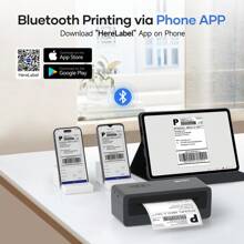 iDPRT IDPRT SP460BT Shipping Label Printer 4x6 Bluetooth Thermal Label Printer For Small Business And Shipping Package, Support Android, IPhone, Windows, MacOS.