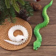 3D Printed Copperhead Snake Egg Model, Vivid Toy With Adhesive Eyes, Snake Statue, Party Decoration, Desktop Fun Decor, Suitable For Making Decorations, Handheld Fidget - Multicolor - View 5