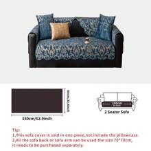 1pc Premium Luxurious Gold Floral Pattern Sofa Slipcover, Non-Slip Home Decor Sofa Cushion Cover, Suitable For Home, Bedroom, Living Room, Office Gifts Birthday Graduation Sofa Cover Couch Cover Sofa Covers Room Decor Living Room Decor