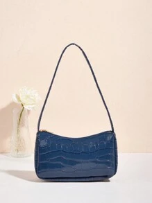 1 pieza Bolso Baguette bandolera de color brillante para niñas, bolso de axila, adecuado para uso diario, mejor opción de regalo