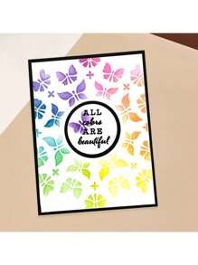 WUPARRSS 1 件全新创意手工 DIY 金属切割模具，带有不同人物的方形背景，采用优质碳钢压花切割模具纸板制成，适用于剪贴簿、相册框架、卡片、信封、邀请函