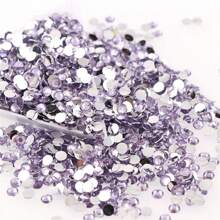 1000pcs Flat Back Resin Rhinestones, Resin Crystals, Round Flat Bottom Resin Gems, For Accessories, Shoes, Clothes, Cosmetics, Bags, Handmade DIY Art Decorations