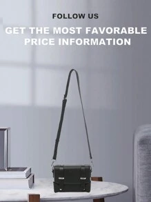 peach tree 1pc Adjustable Strap Solid Color Flap Cover Casual Retro Crossbody Bag, Lightweight Water-Resistant PU Mini Messenger Bag For Men, Business Daily Wear Sling Bag Mini Bag Small Bag For Men Body Bag For Men Mobile Phone Bag Side Bag Pouch Festival Valentine's Day Valentine'S Day