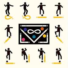 Versatile Soccer Training Mat For Enhanced Ball Control & Footwork Skills - Ideal For Indoor & Outdoor Use - Black - View 1