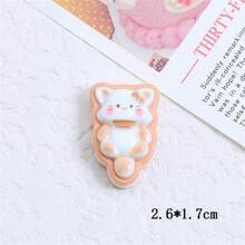 Set de 7 imanes de nevera con diseño de galletas rellenas de gatitos aleatorios, pegatinas decorativas para la cocina