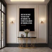 She'S In The Past Not My ConcernLarge Framed Wall Art Decor Canvas Print - For Bedroom, Bathroom, Office-1pc