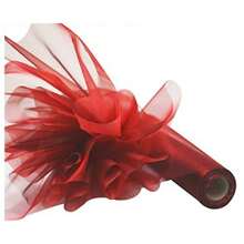 Organza Fabric, Party Backdrop Decoration, Tabletop Center Decor, Chair Back Decor For Wedding, Party, 29CM*2100CM, Organza Bow Chair Back Flower Decor, Organza Backdrop Decor Fabric, Event & Party Decor Organza Backdrop Netting, Outdoor Tent Decor - Multicolor - View 27