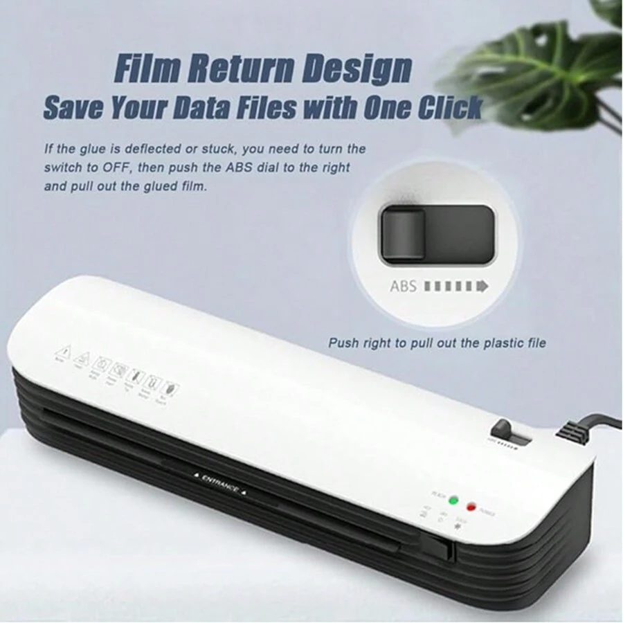 All-In-One A3 Laminator: 13 Inch, Cold & Thermal, With Cutter & Rounder - 20 Pouches Included - Black and White - View 1