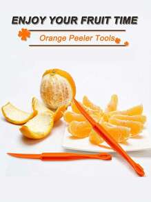 1pc/6pcs Orange Peeler,Peeler Tool,Plastic Peeler Tool,Lemon Peeler,Citrus Peeler,Grapefruit Peeler,Orange Slicer,Easy Open Orange Peel Cutter Kitchen Accessories