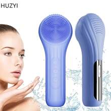 Cepillo de silicona recargable para exfoliación facial - Limpieza profunda y exfoliación, apto para hombres y mujeres, Impermeable IPX7, recargable por USB