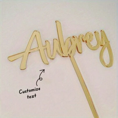 1PC Dessert Table Dress Up Supplies, Cake Decor Supplies, Baking Decor Supplies, Party Decor Supplies Personalized Customizable Unique Gift Birthday Party Food Decor, Ornamental, Reusable, Multi-Functional, Adhesive, Stylish, High-Quality, Adorable, Vintage, Custom, Personalized, Unique, Ideal Gifts For Him, Ideal Gifts For Her, Her, Boyfriend, Girlfriend, Dad, Mom, Family, Friends, Son, Daughter, School Students, Workers, Kids, Office, Tea Room, School, Home, Home Refresh