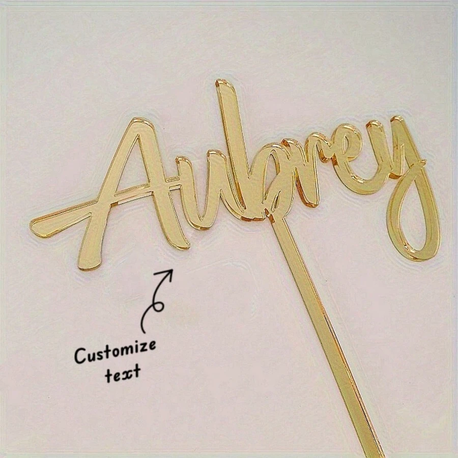 1件装甜品桌装饰用品，蛋糕装饰用品，烘焙装饰用品，派对装饰用品，个性化定制独特礼物，生日派对食品装饰，装饰品，可重复使用，多功能，带粘性，时尚，高品质，可爱，复古，定制，个性化，独特，送给他的理想礼物，送给她的理想礼物，男友，女友，爸爸，妈妈，家人，朋友，儿子，女儿，学生，上班族，孩子，办公室，茶室，学校，家庭，家居焕新，厨房必备 - 彩色 - 查看 1