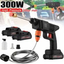 Dazone High-Pressure Car Wash Gun Kit - Portable, Stainless Steel Foam Sprayer With Quick Connect Nozzle, Up To 3000 PSI - Ideal For Vehicles, RVs, Gardens & Bikes