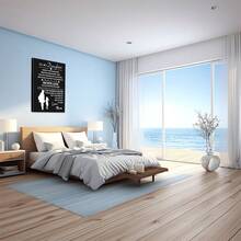 To Dad Love And Appreciation Message From SonLarge Framed Wall Art Decor Canvas Print - For Bedroom, Bathroom, Office-1pc - Multicolor - View 6