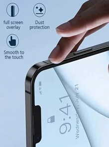 5 Packs HD Dedicated IPhone 16 15 14 13 12 11 Pro Max Tempered Glass Screen Protector Full Coverage Anti-Fingerprint HD Smooth Touch