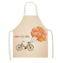 1 件涤纶针织面料，情侣防水烹饪围兜，情人节围裙，非常适合订婚、婚礼、新娘送礼会厨师礼物 - 彩色 - 查看 16