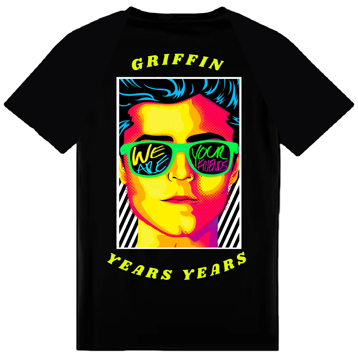 Playera de Música Electrónica con Estampado Vibrante - Diseño Único para Amantes del EDM, Raves y Estilo Urbano - Negro - Ver 1