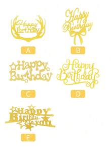 10/20 件生日蛋糕装饰套装，双面闪光，生日快乐蛋糕装饰/纸杯蛋糕装饰，生日装饰品，圣诞节