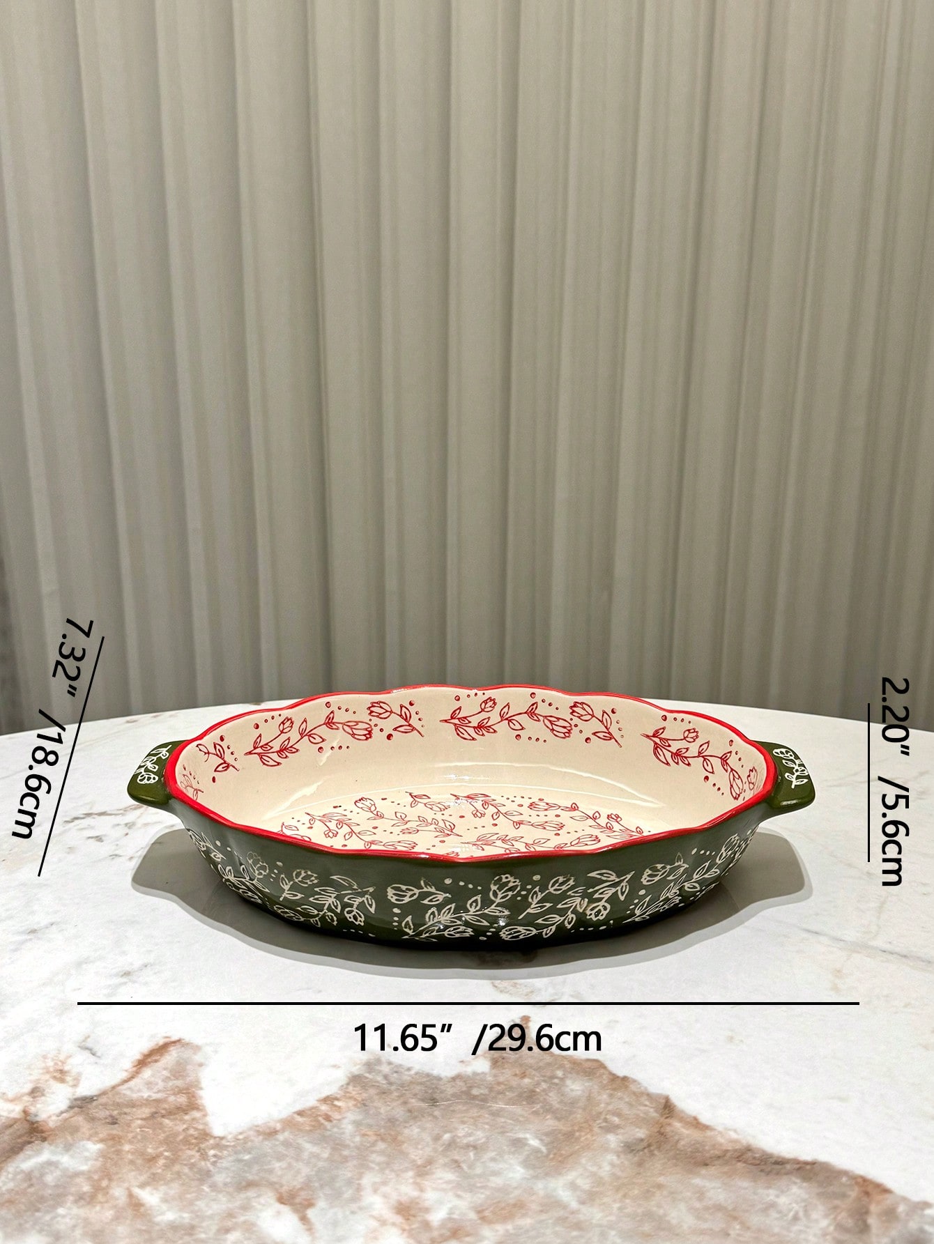 طقم أواني خزفية مطلية يدويًا بطراز قديم، أدوات طهي...