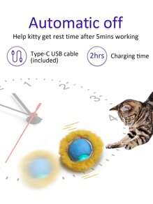 1Pc 70cm Interactive Cat Toys Ball Fast Rolling In Pouch Hide And Seek Kitten Toy Motion Activated Interactive Cat Toy For Indoor New (Only Cover)Rolling In Pouch Cat Toys Interactive Ball Hide And Seek Cat Catching Game Ball Motion Activate Chirping Smart Cat Toy Exercise