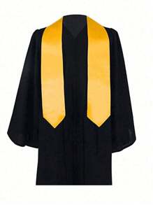 1 peça de formatura de cor sólida, macia e confortável, ideal para cerimônia de formatura