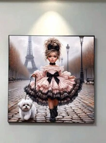 1 pieza Kit de Arte de Diamante DIY, Decoraciones de Pintura de Rhinestone, Regalo para Niñas Pequeñas, Principiantes Adultos Bordado de Diamante Mosaico, Adecuado para Decoración de Pared del Hogar y Habitación