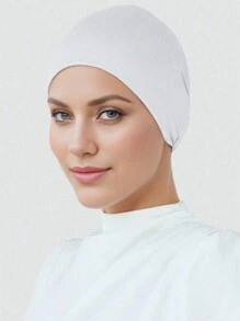 1 buc. Bandă de păr moale pentru femei, înfășurare de păr elastică în culoare solidă, turban cu bandă elastică antiderapantă care absoarbe umezeala, potrivită pentru sport și ținute casual