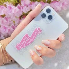 Happily Ever After Banner Transparent Laptop Sticker/ Cell Phone Case Bullet Journal Planner Decal Water Bottle,School Supplies,Back To School - Multicolor - View 2