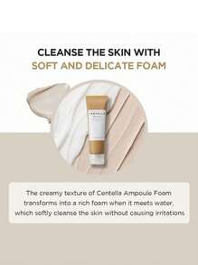 SKIN1004 125毫升马达加斯加积雪草泡沫洁面乳，温和亲肤，温和清洁，强化肌肤屏障，泡沫洁面乳，适合所有肤质，韩国化妆品，125毫升/4.22液体盎司。