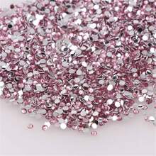 1000pcs Flat Back Resin Rhinestones, Resin Crystals, Round Flat Bottom Resin Gems, For Accessories, Shoes, Clothes, Cosmetics, Bags, Handmade DIY Art Decorations