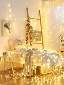 10/20/40/80 Warm Color LED String Lights, Steady & Flashing Firefly Lights, Romantic Decor Lights For Valentine's Day, Battery Powered (Batteries Not Included), Suitable For Indoor/Outdoor, Music Festivals, Weddings, Yards, Living Rooms, Bedrooms